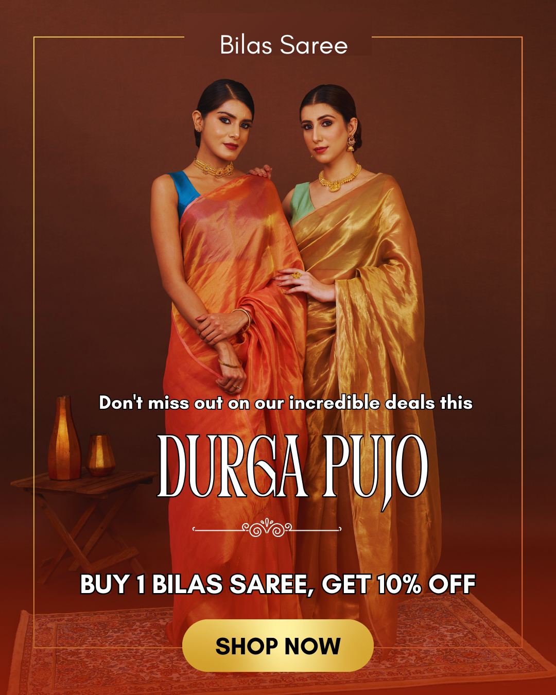 its a instagram post for bilas saree